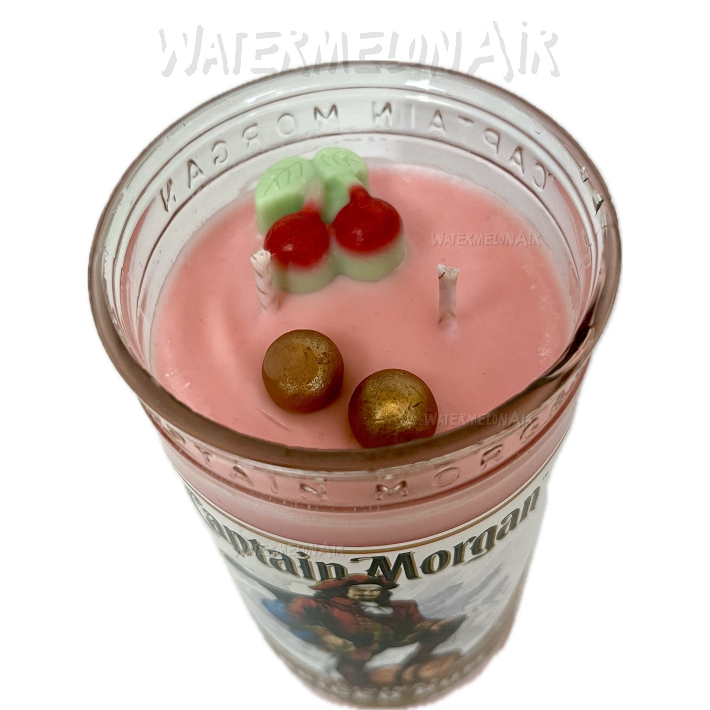 CAPTAIN MORGAN CherryCoconutBomb Bottle Candle | summer candles | non toxic candles | pet safe