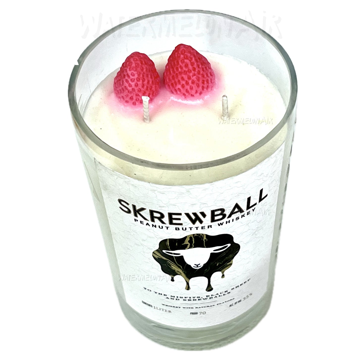 SCREWBALL Strawberry Jam Bottle Candle