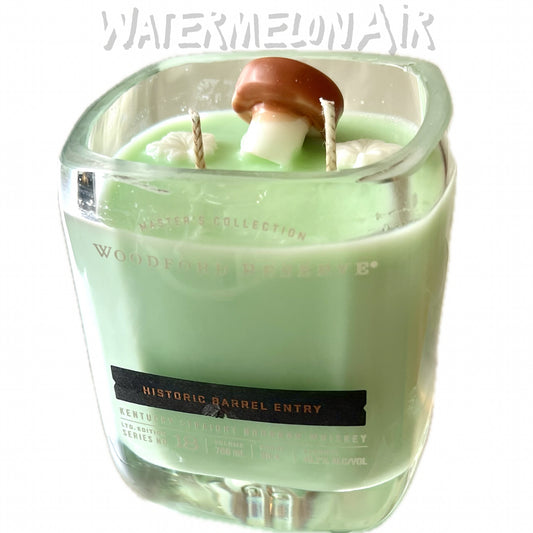 Woodford Reserve, Historic Barrel Entry Bottle Candle | White Eucalyptus Scent