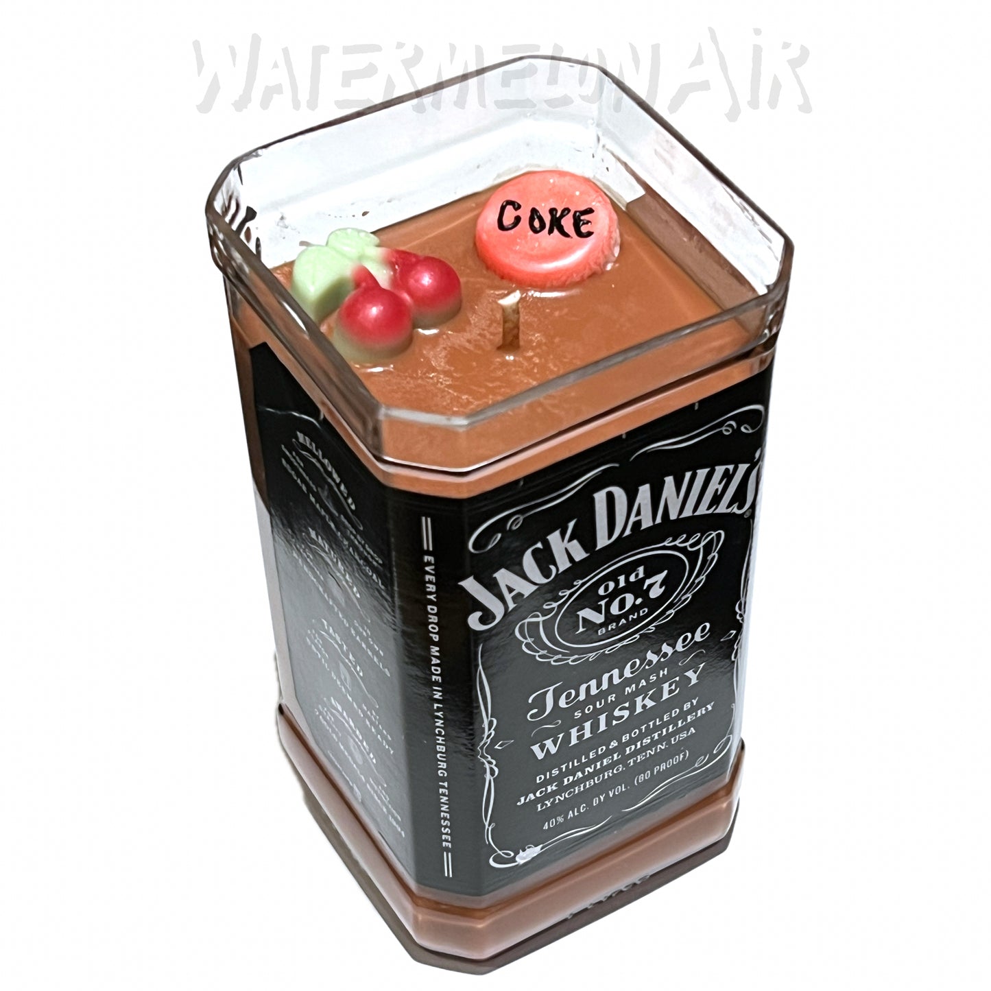 Jak CHERRY COKE Bottle Candle | Faux Drink Candle | Soy | Natural Clean Burn | 25oz | Gift | Home Decor