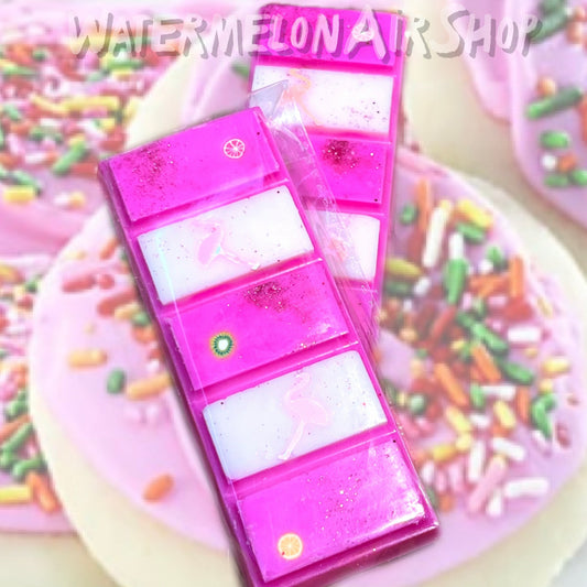 PINK FROSTED Sugar Cookie Wax Snap Bars Melts