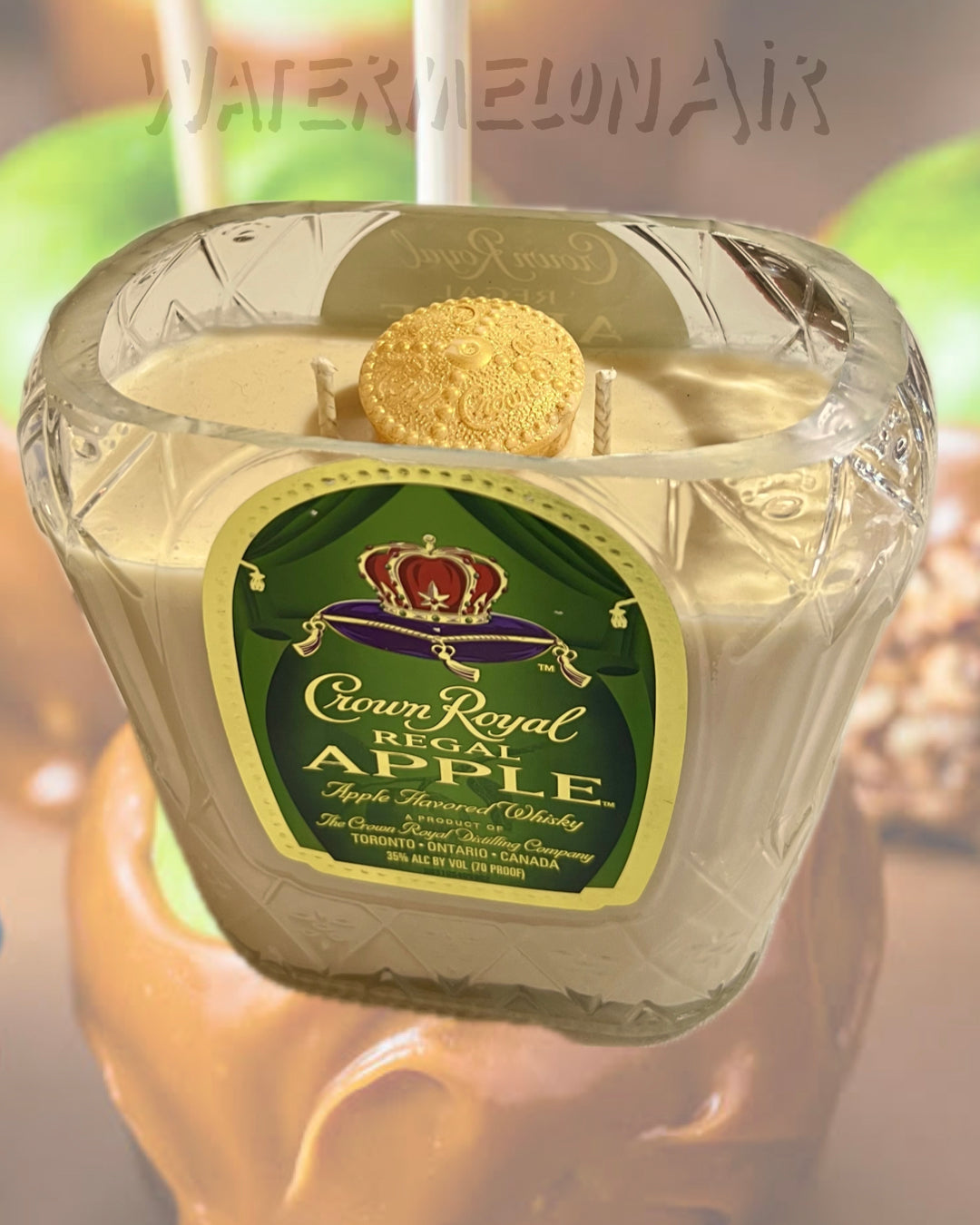 TAFFY APPLE Bottle Candle 25oz