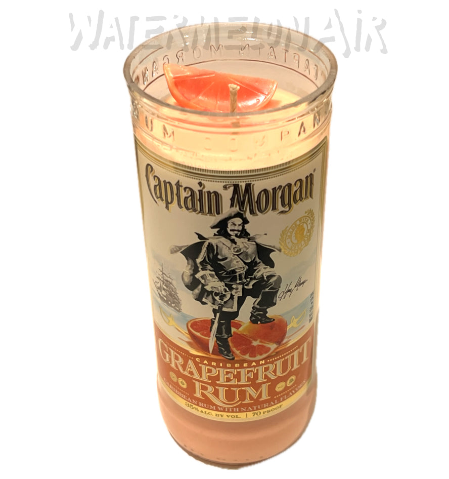 Grapefruit Bottle Candle | summer candles | non toxic candles | captain morgan candle