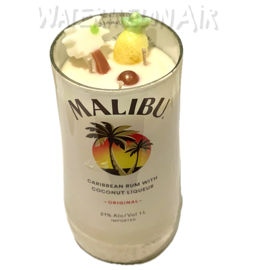 Pina Colada Bottle Candle | summer candles | non toxic candles | pet safe | Malibu candle