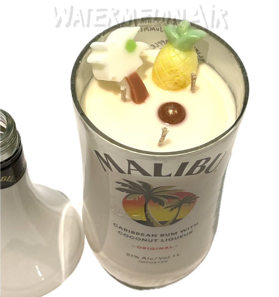 Pina Colada Bottle Candle | summer candles | non toxic candles | pet safe | Malibu candle
