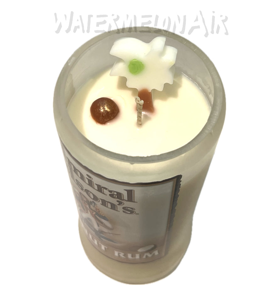 Pina Colada Bottle Candle | summer candles | non toxic candles | pet safe | Admiral Nelson's candle