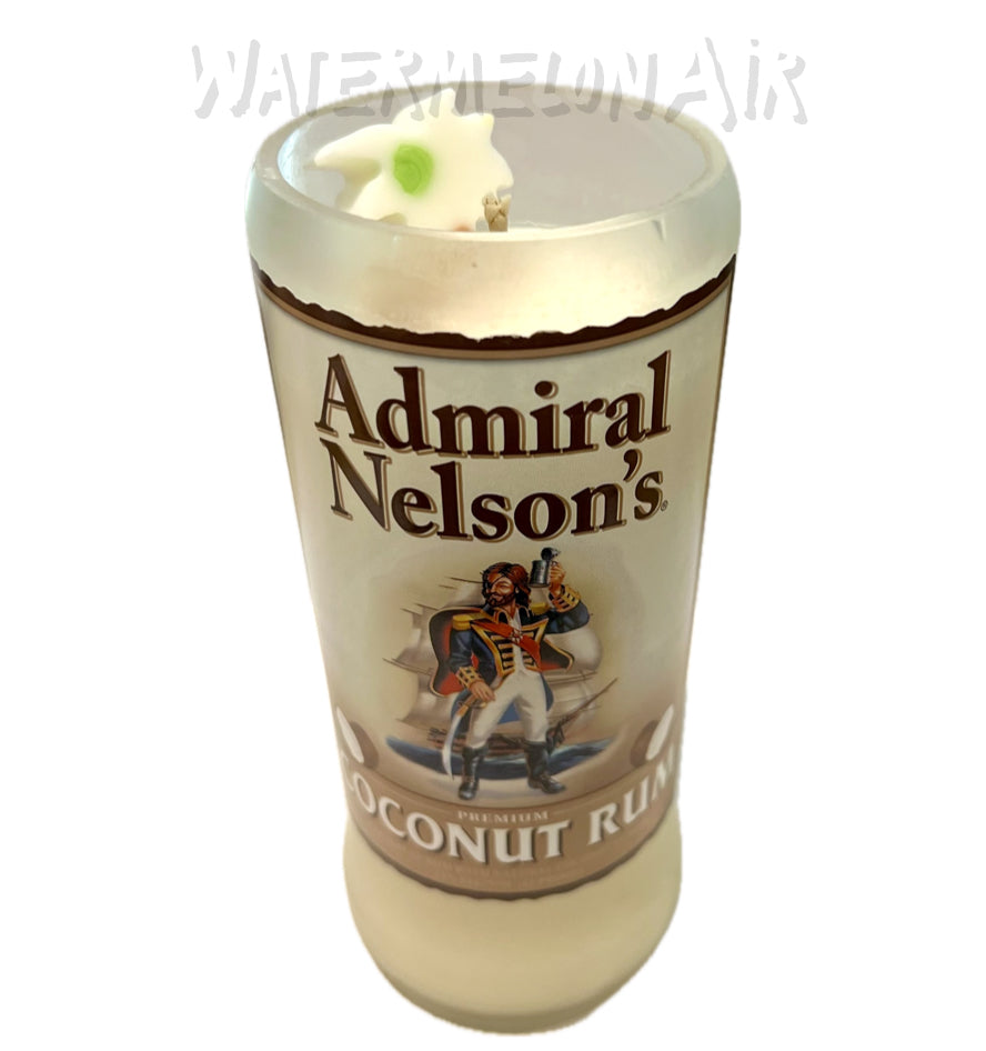 Pina Colada Bottle Candle | summer candles | non toxic candles | pet safe | Admiral Nelson's candle