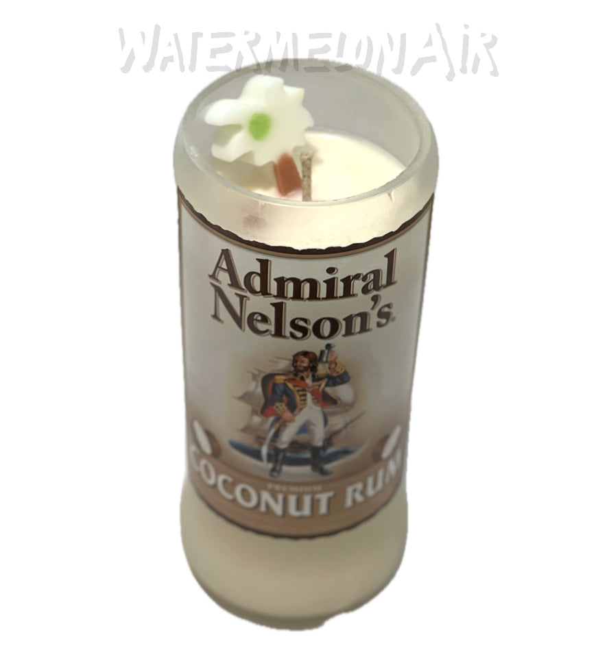 Pina Colada Bottle Candle | summer candles | non toxic candles | pet safe | Admiral Nelson's candle