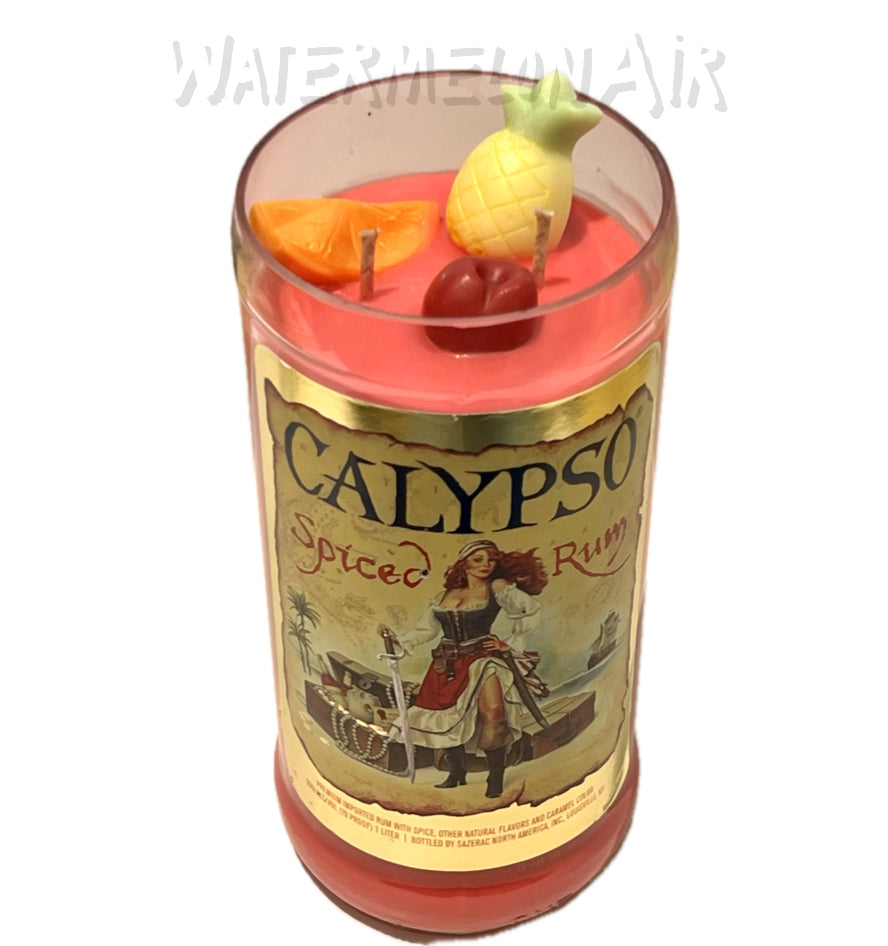 Rum Punch Bottle Candle | summer candles | non toxic candles | pet safe | CALYPSO candle
