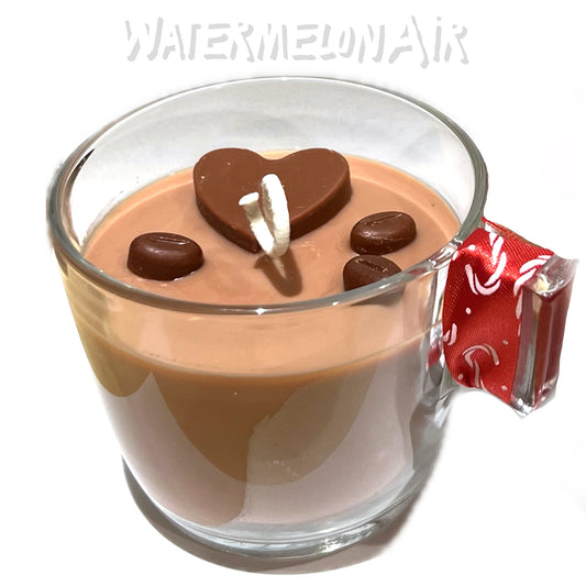 MOCHA Coffee Cup 8oz Soy Candle | smells like mocha | mocha coffee candles | faux food