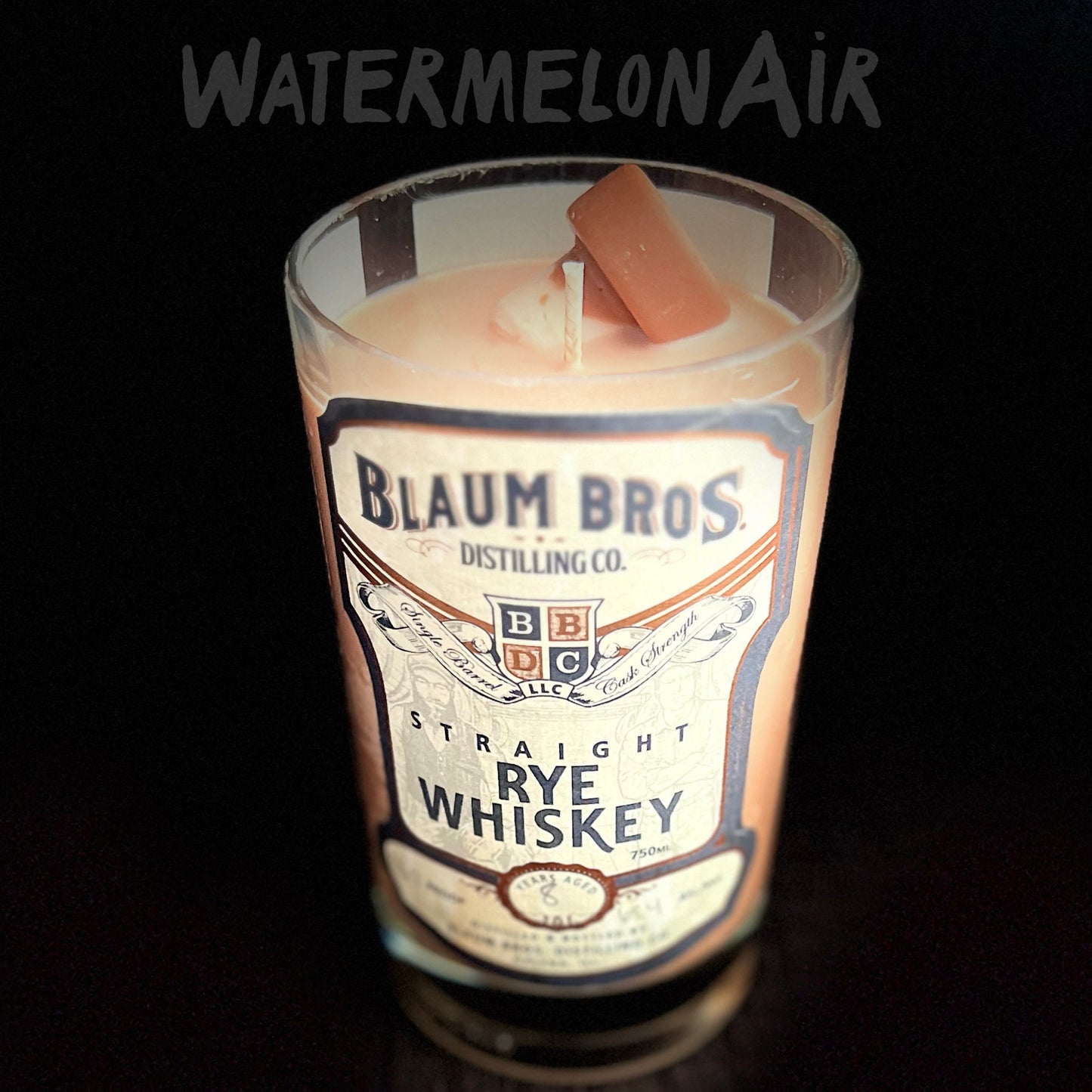 Apple Cinnamon Bourbon Wood BLAUM BROS Bottle Candle