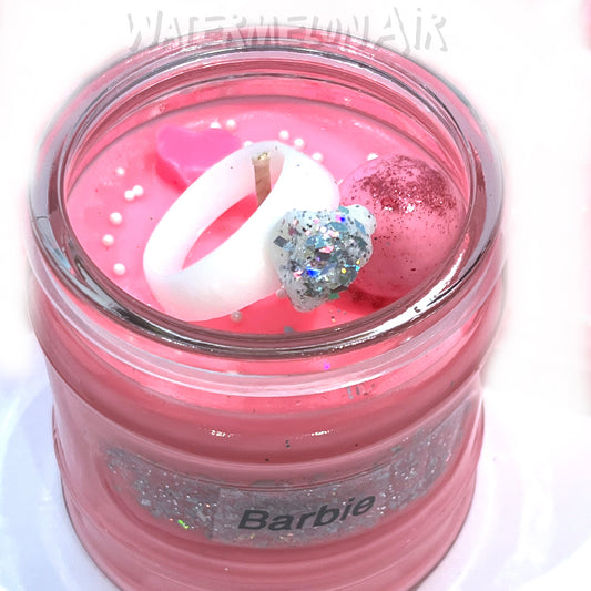 BARBee CANDY Soy Candle | 14oz | college gift | soy wax | smells like cotton candy | barbie candle