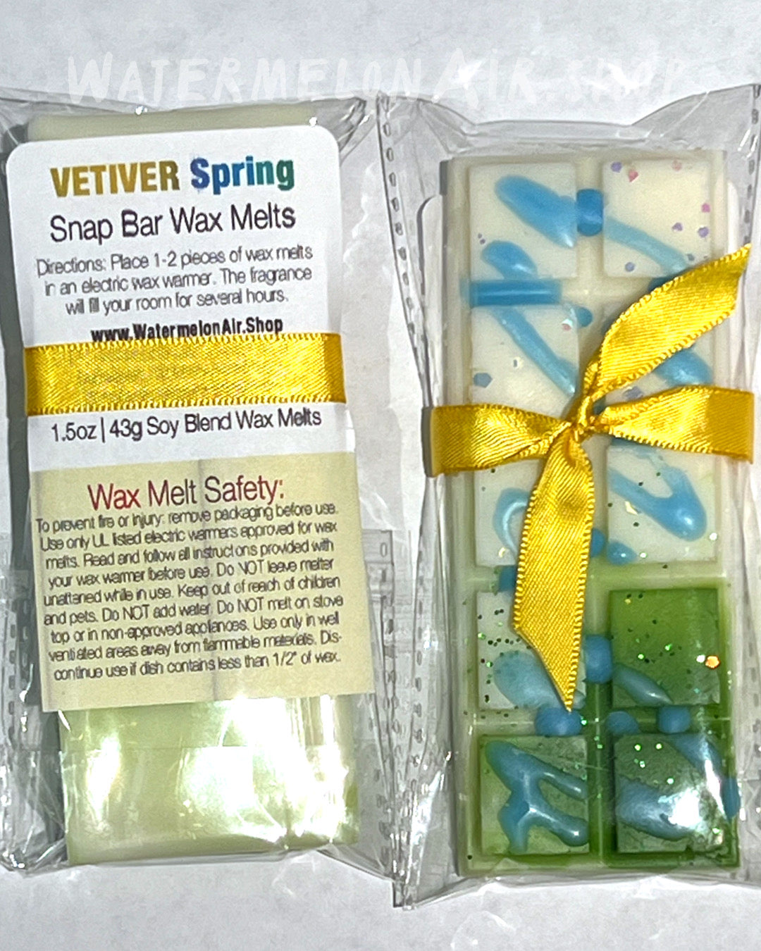 Vetiver Spring Snap Bar Wax Melts | Fresh scent