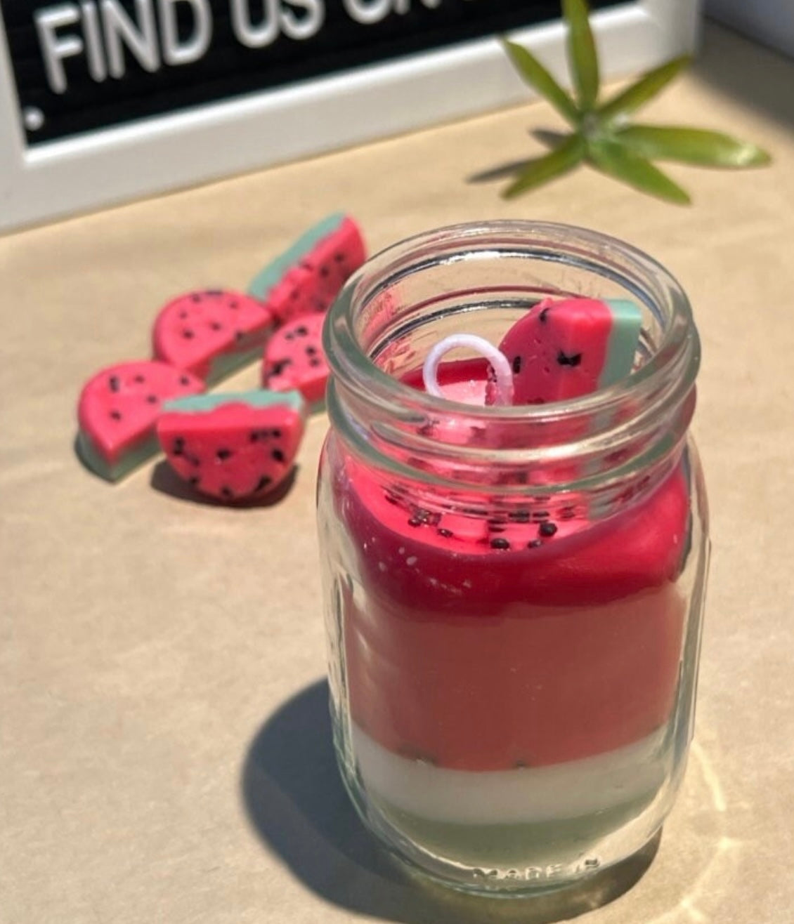 WATERMELON Soy Candle 4oz