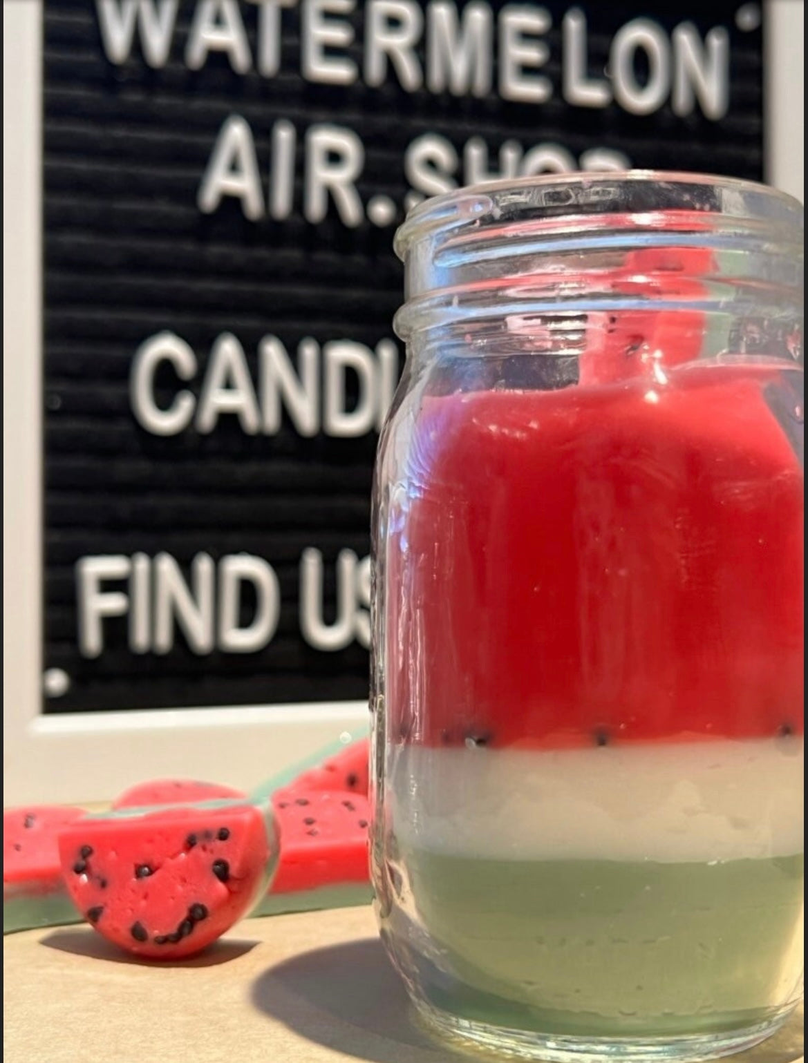 WATERMELON Soy Candle 4oz