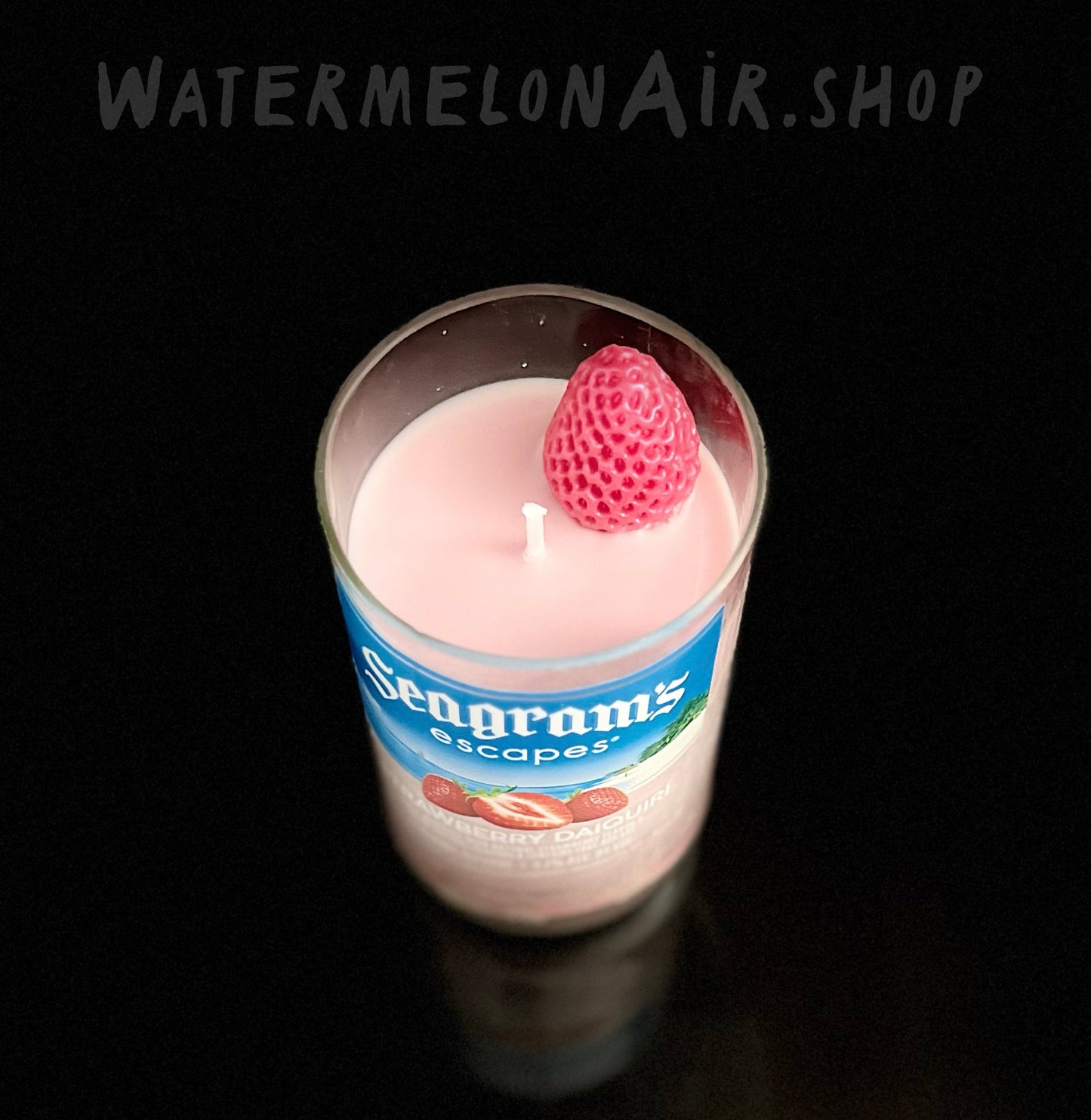 Seagram's Strawberry Daiquiri Bottle Candle | Summer Scent | Great Gifts