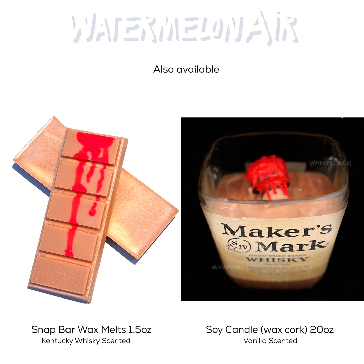 KY BOURBON MakersMark Snap Bar Wax Melts | Favorite drink scent