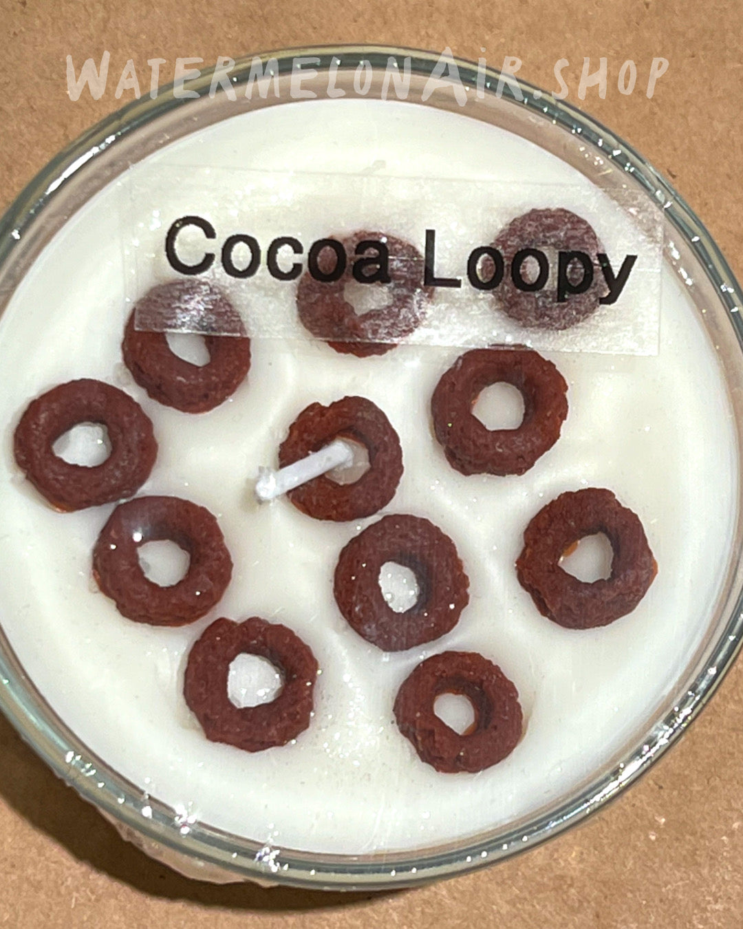 COCOA LOOPY Mini Bowl Candle | fake food | candy candles | Easter