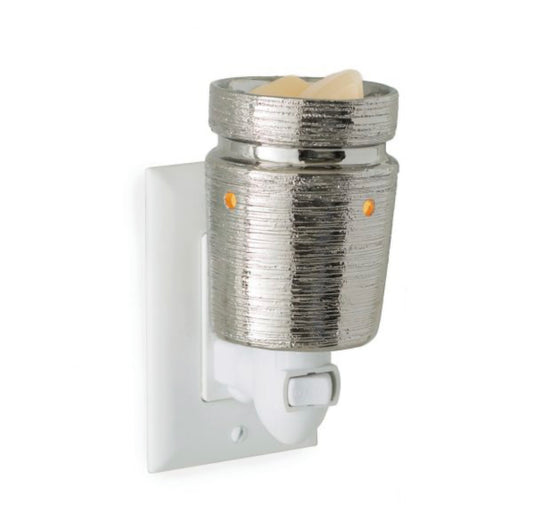 Brushed Chrome ~Pluggable Wax Warmer