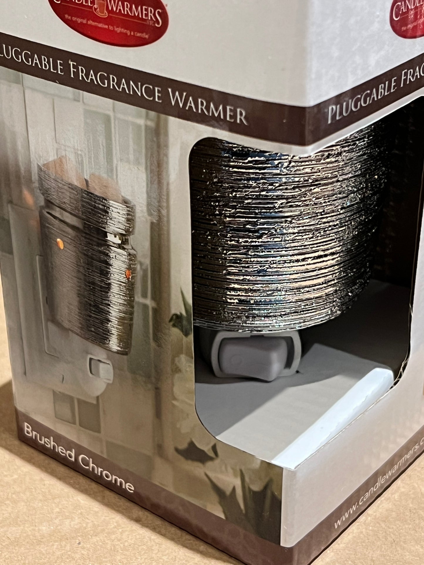 Brushed Chrome ~Pluggable Wax Warmer