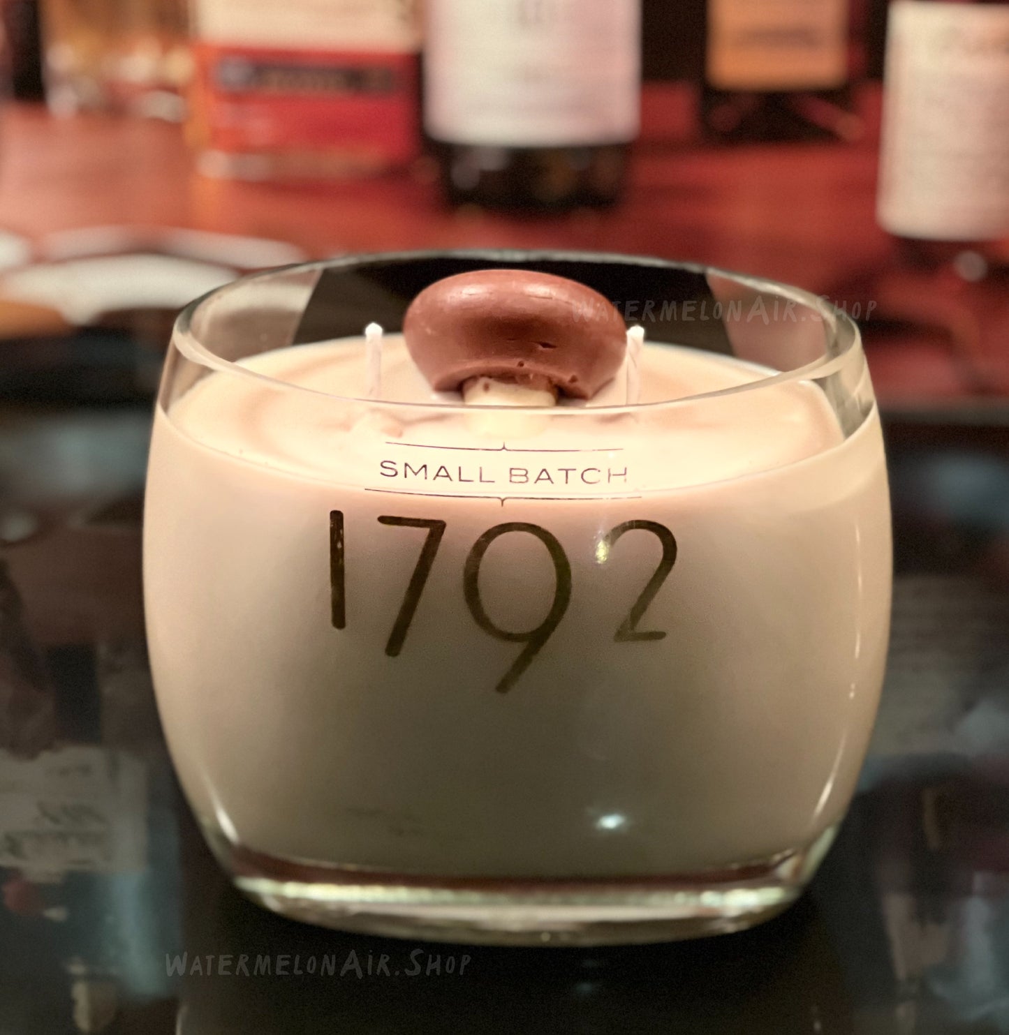 1792 Small Batch Bottle Candle - Bow Ties and Bourbon Scented